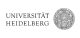 Universität Heidelberg Universität Heidelberg